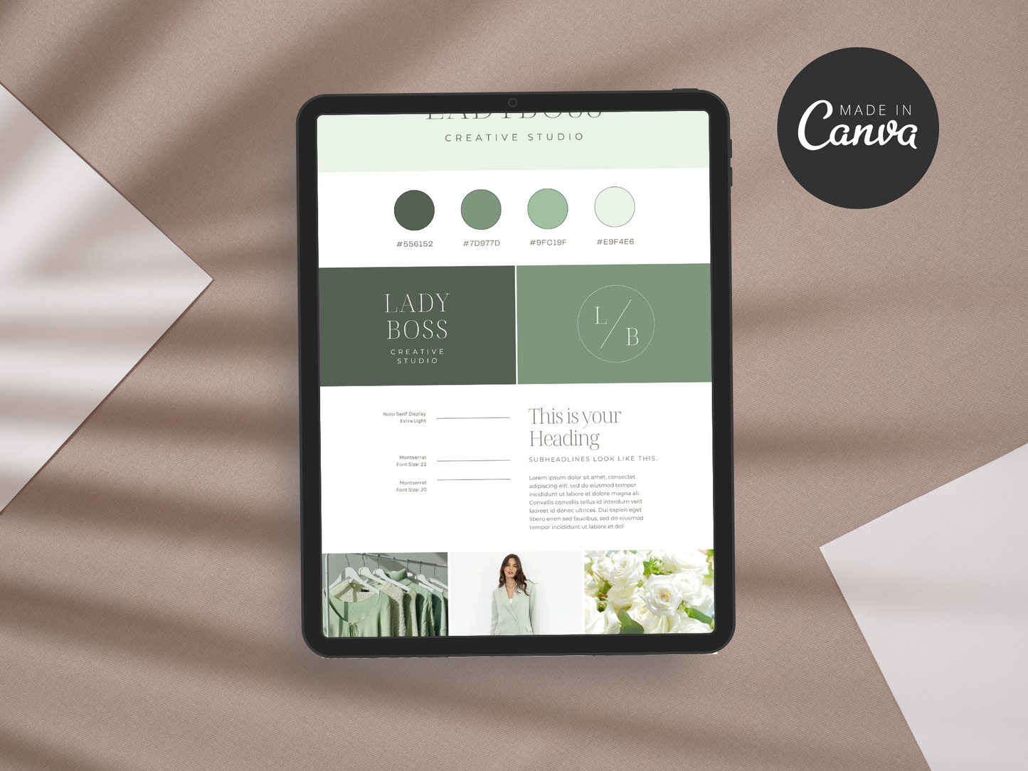 Brand Board Canva Template