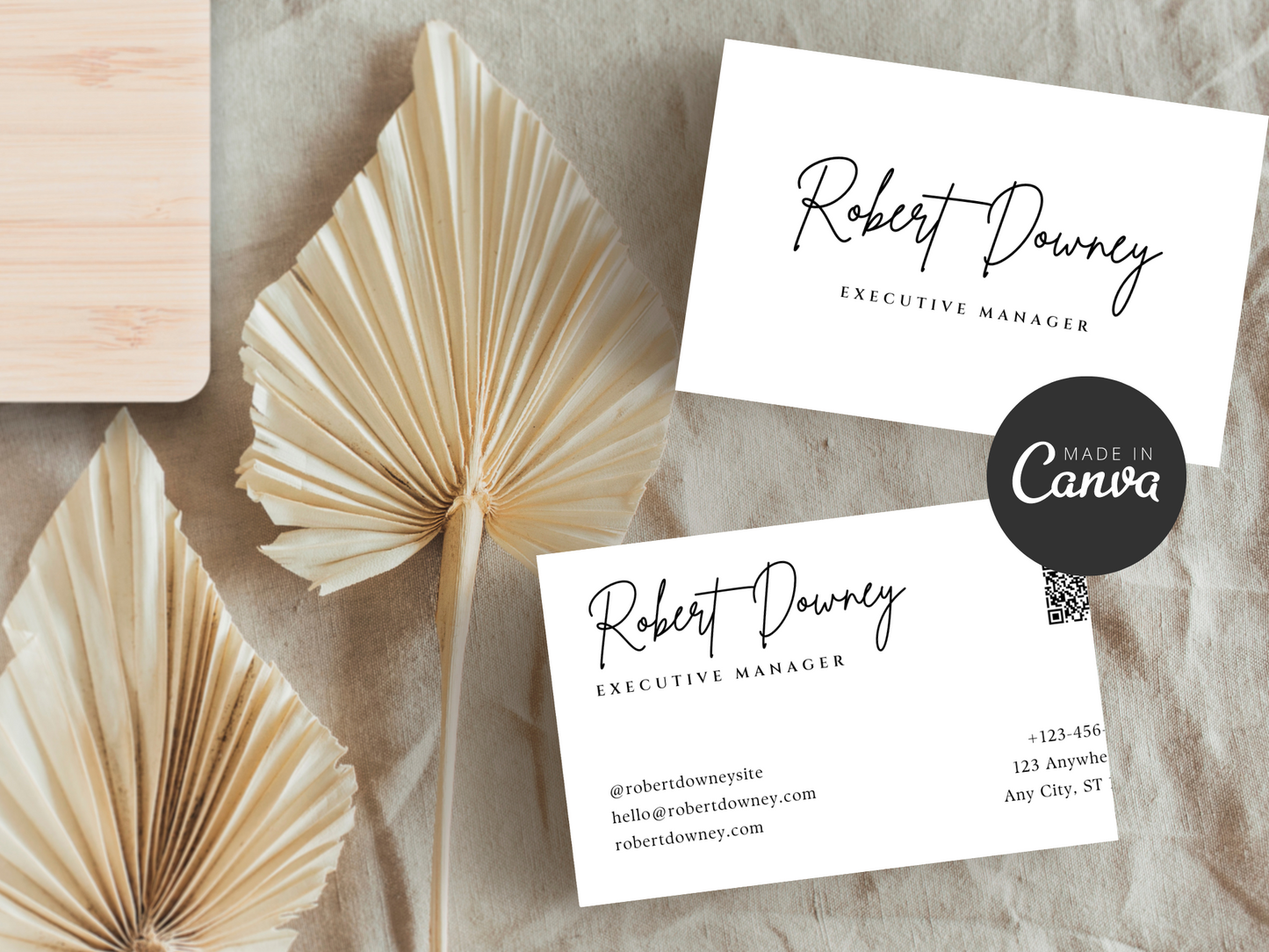 Business Card Canva Template