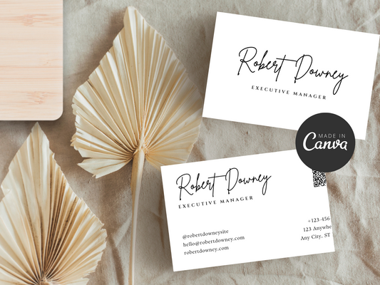 Business Card Canva Template