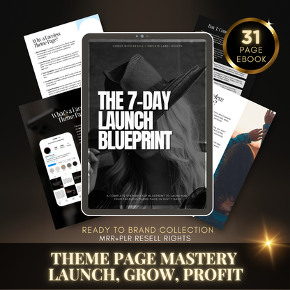 Theme Page Mastery: Launch, Grow, Profit - MRR + PLR