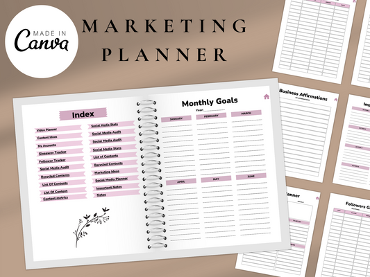 Digital Social Media Marketing Planner