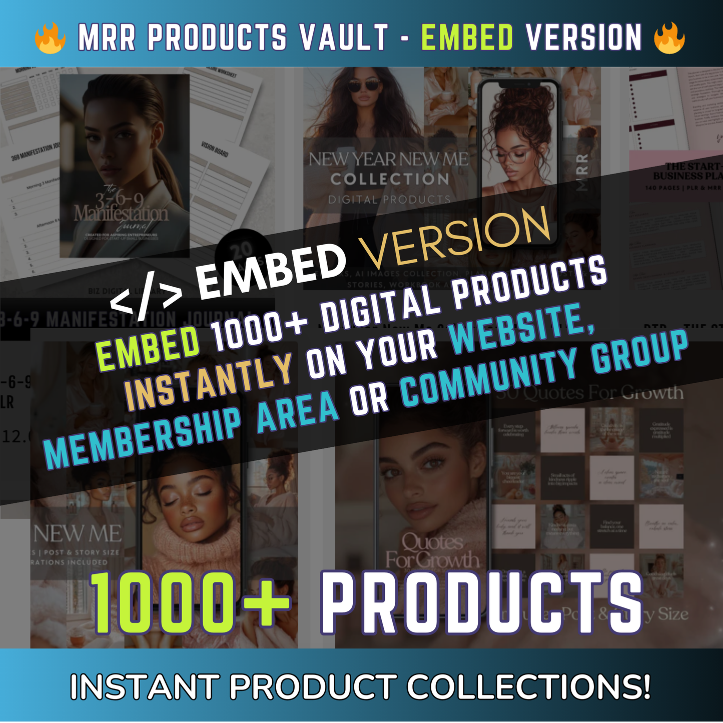 The Digital Creators Vault EMBED for Any website or membership site (Included in Full Suite)