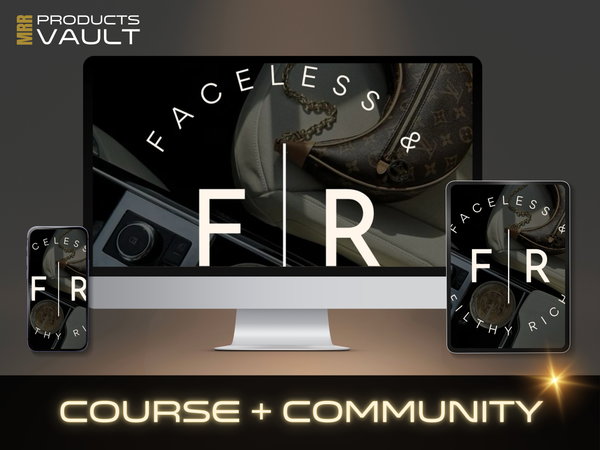 FFR Faceless & Filthy Rich Membership & Course with MRR + SystemeIO Funnel