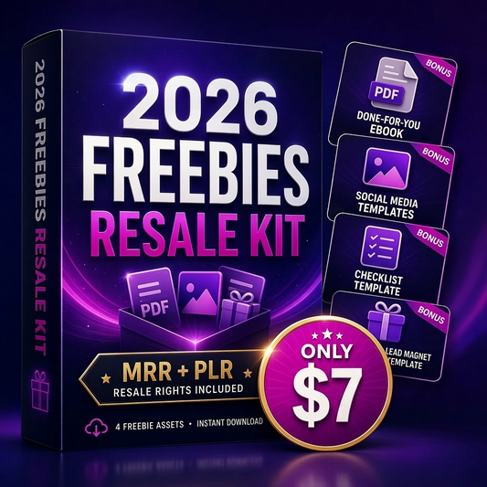 2026 FREEBIES RESALE RIGHTS KIT — $7 (MRR + PLR)