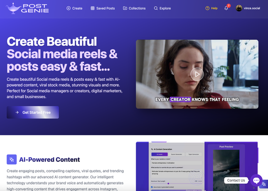 PostGenie - Create beautiful Instagram Posts instantly - LifeTime Offer! (Included in Full Suite)