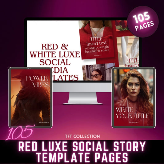 105 Red Lux Story pages (for ebook) MRR+PLR