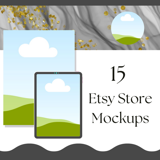 Store Listing Photos Mockup MRR+PLR Resell rights