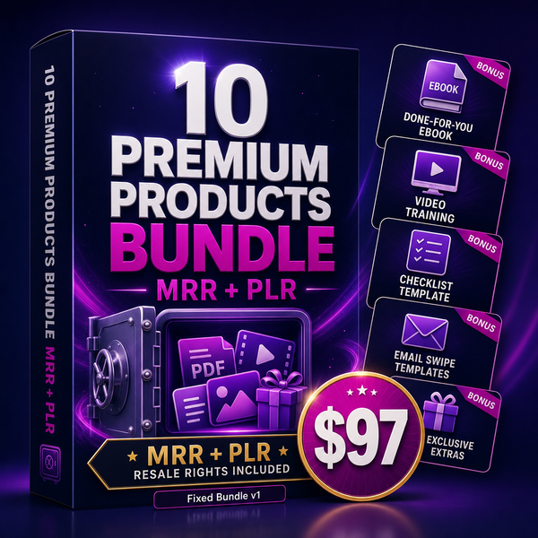 All Premium Products Bundle — MRR + PLR
