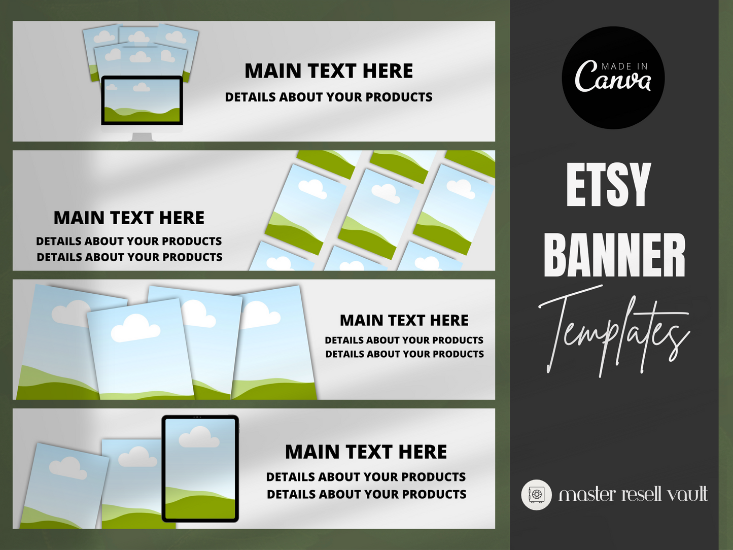 Etsy Banner Templates