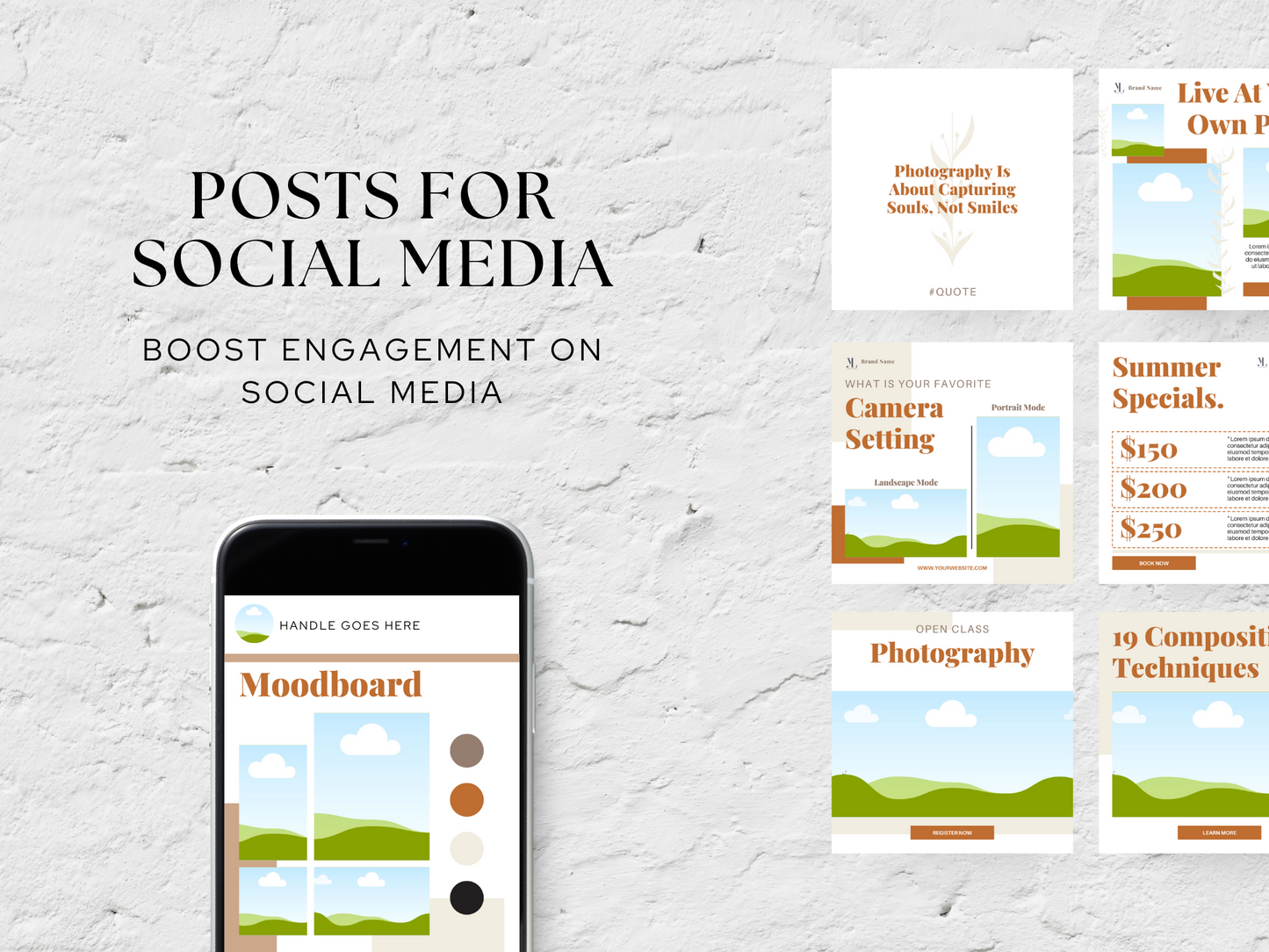 Photography Canva Instagram Post Template