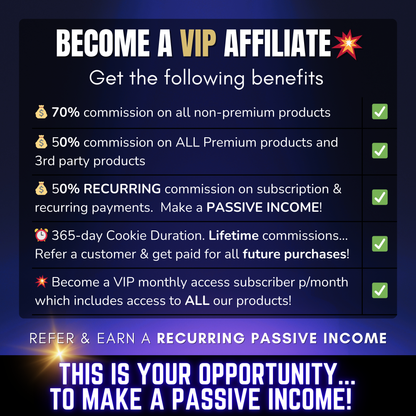 FREE - Become an affiliate for MRRProductsVault & make a passive income!