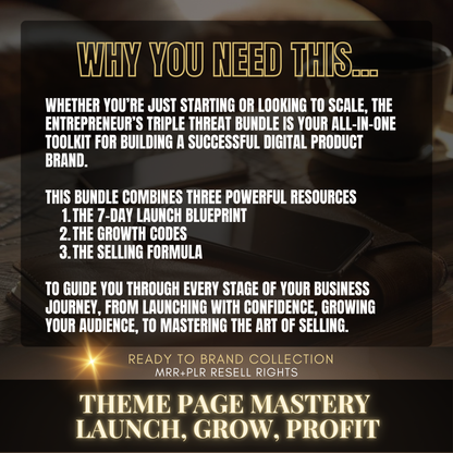 Theme Page Mastery: Launch, Grow, Profit - MRR + PLR