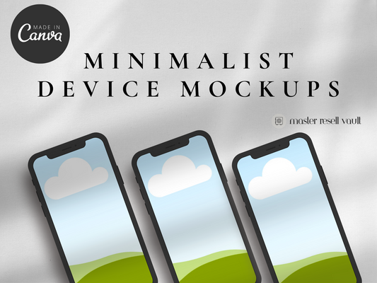 Minimalist Device Mockups MRR+PLR Resell rights