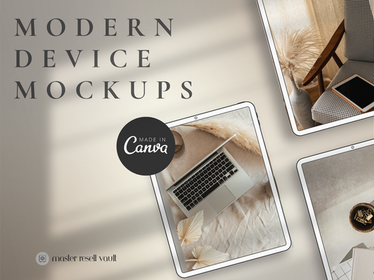 Modern Device Mockups MRR+PLR Resell rights