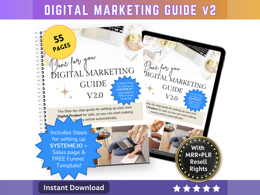 DFY-Digital Marketing Guide + MRR + PLR Resell Rights | Digital Product | Resell Rights - MRR Products Vault