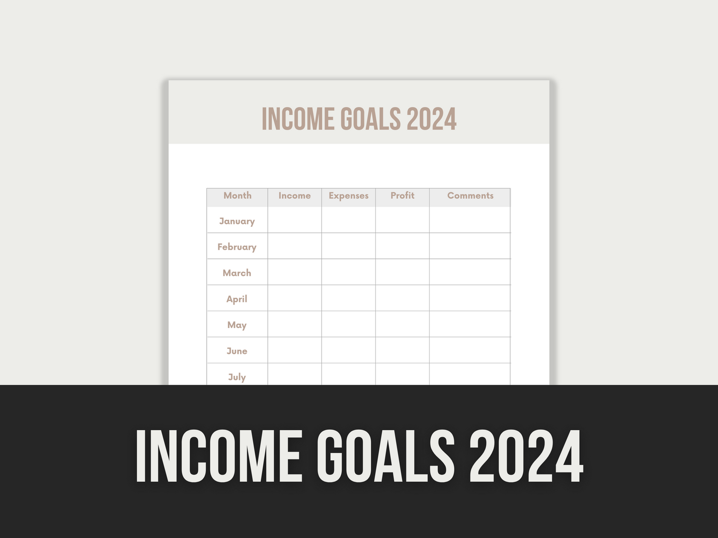 income goals 2024 - MRR Products Vault