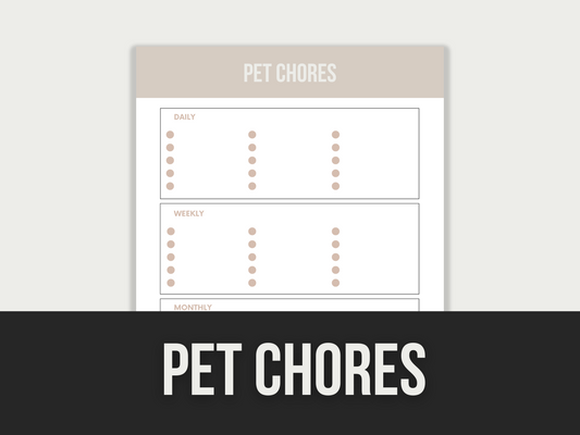 pet chores