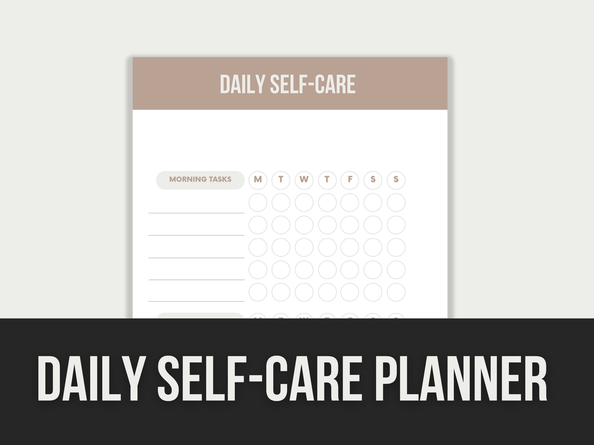 daily self care planner - MRR Products Vault