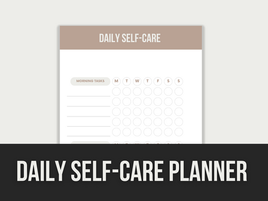 daily self care planner - MRR Products Vault