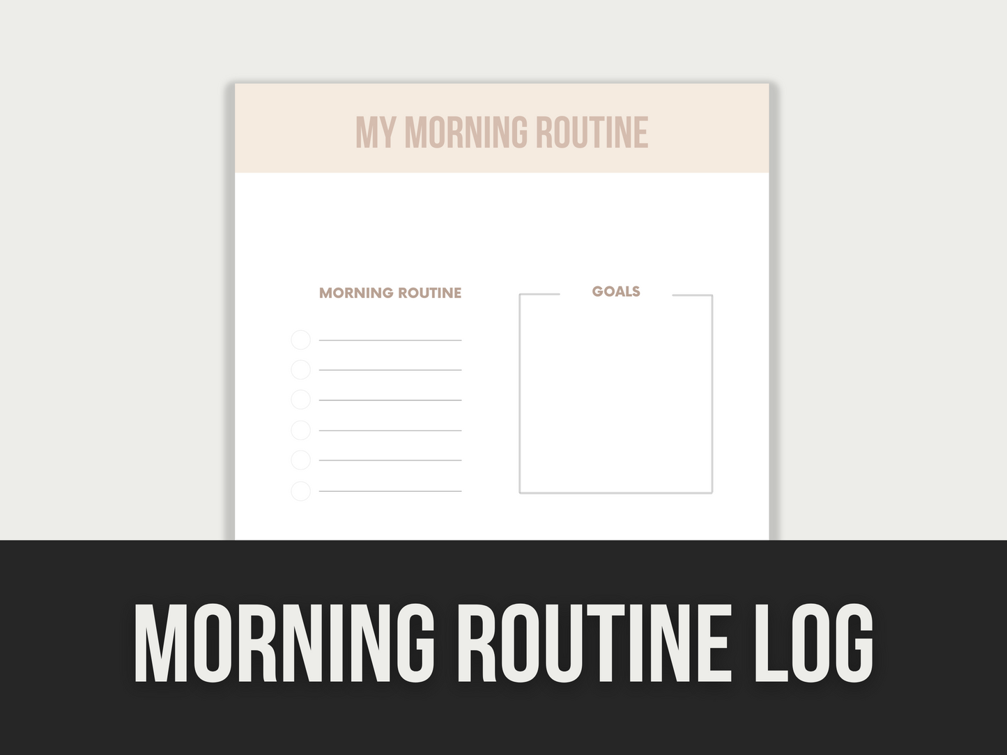 morning routine log 2 - MRR Products Vault