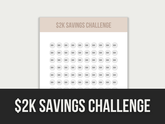 2k savings challenge - MRR Products Vault