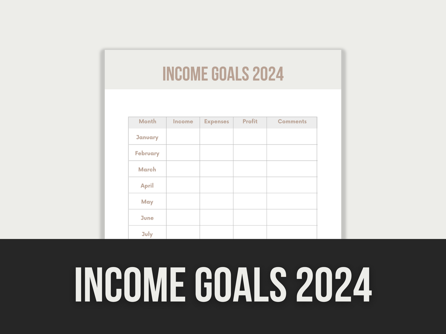 income goals 2024 - MRR Products Vault