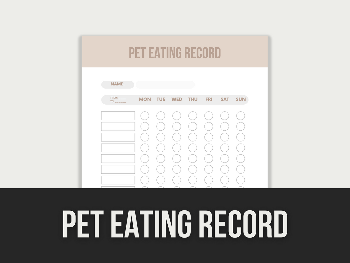 pet eating record – MRR Products Vault (Shop)