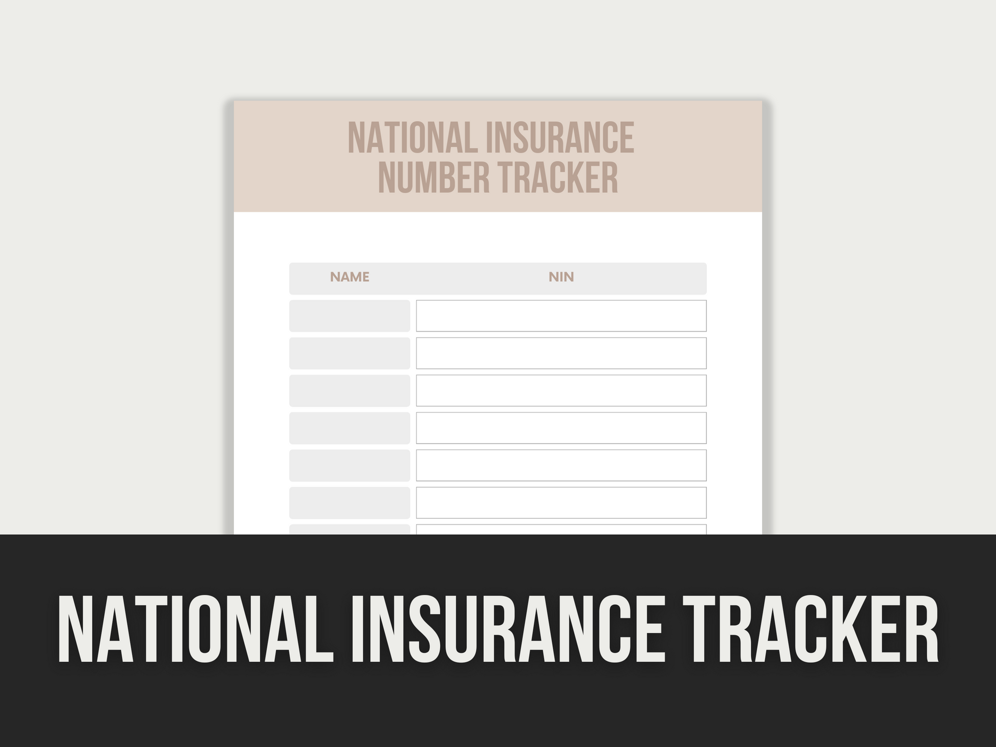 national insurance tracker - MRR Products Vault