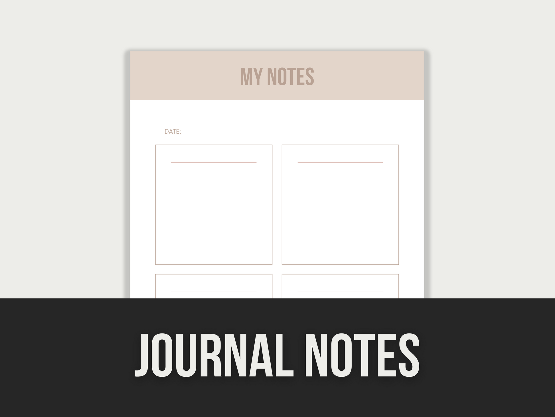 journal notes - MRR Products Vault