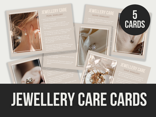 jewellery care cards