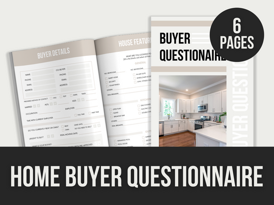 home buyer questionnaire