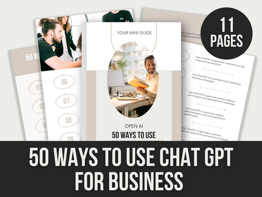 50 ways to use chatgpt for business - MRR Products Vault