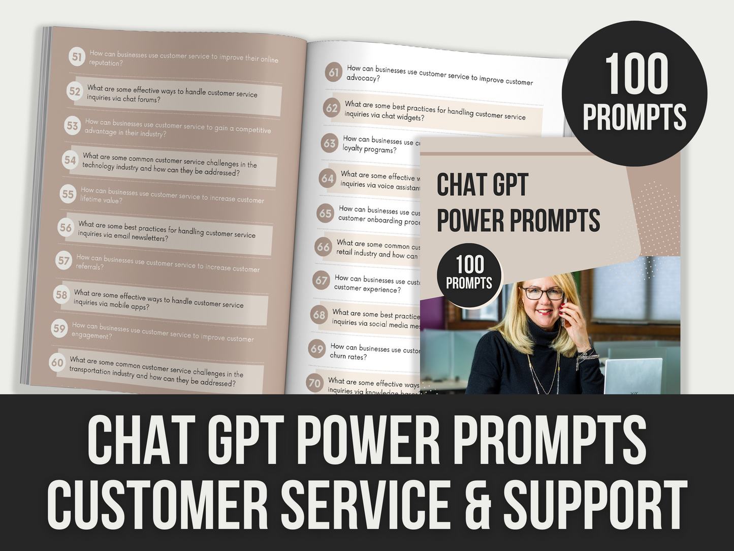 chatgpt power prompts customer service & support - MRR Products Vault