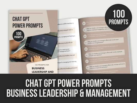 chatgpt power prompts business leadership - MRR Products Vault