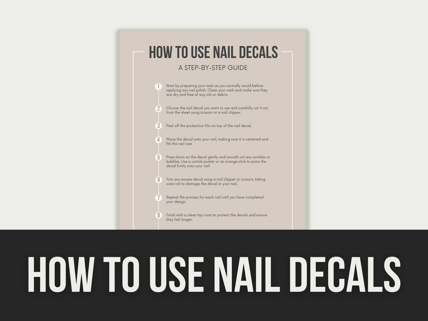 how to use nail decals