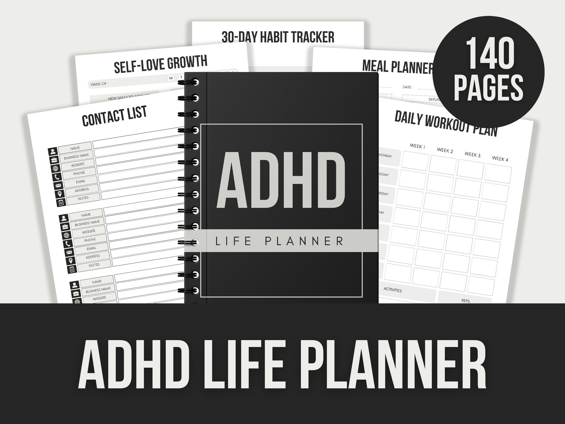 adhd life planner - MRR Products Vault