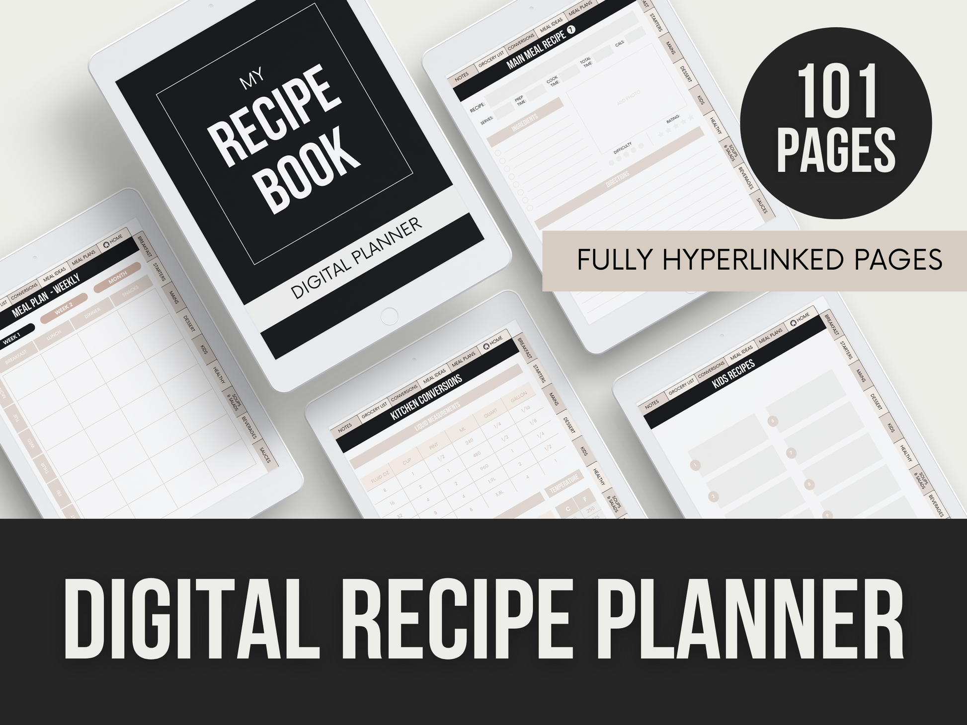 digital recipe planner - MRR Products Vault