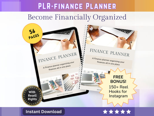 PLR | Ultimate Financial Planner | GoodNotes Planner | Budget Planner | Expenditure Trackers - MRR Products Vault