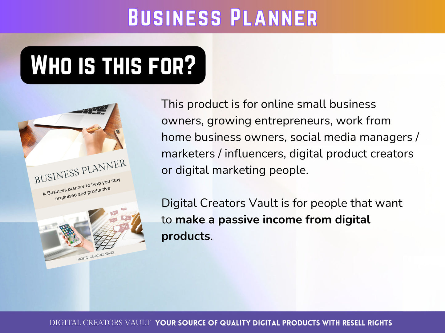 Business Planner | GoodNotes Planner | Product Planner | Business Goal Tracker | New Product Planner - MRR Products Vault