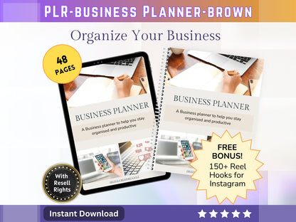 Business Planner | GoodNotes Planner | Product Planner | Business Goal Tracker | New Product Planner - MRR Products Vault