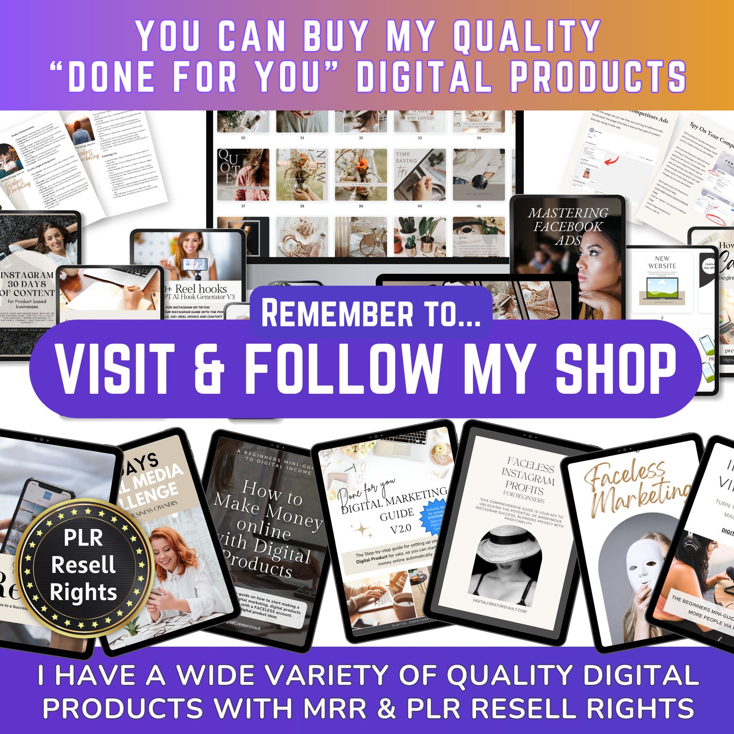 200 Business Aesthetic Instagram Reel Templates | Aesthetic Reels | Reels Canva templates | Content Creator Reel - PLR - MRR Products Vault